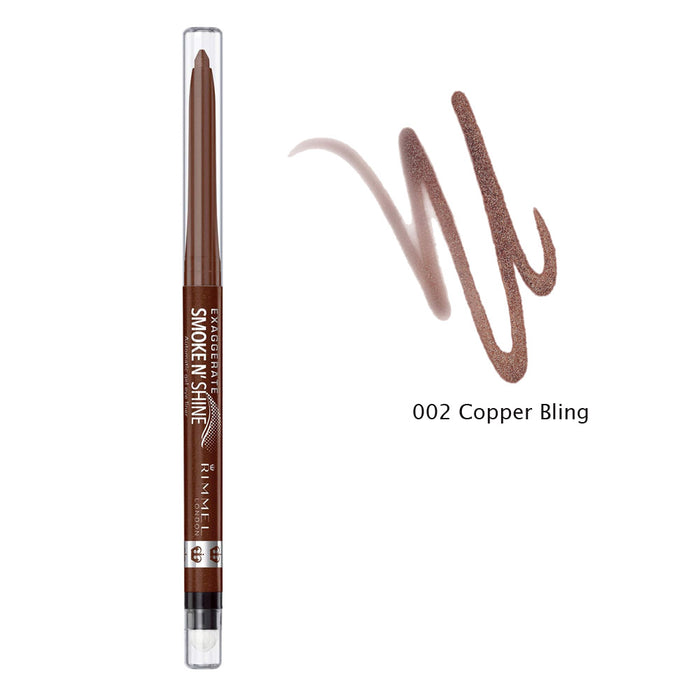 Rimmel London Exaggerate Smoky N Shine Gel Eyeliner 002 Copper Bling - Beautynstyle