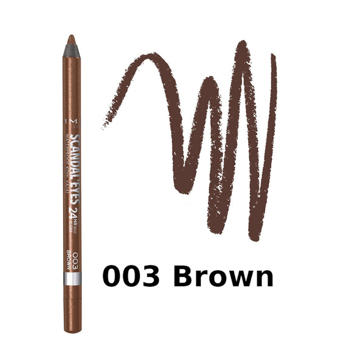 Rimmel London Scandal'Eyes Waterproof Eyeliner 003 Brown - Beautynstyle