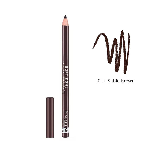 Rimmel London Soft Kohl Kajal Eyeliner Pencil 011 Sable Brown - Beautynstyle