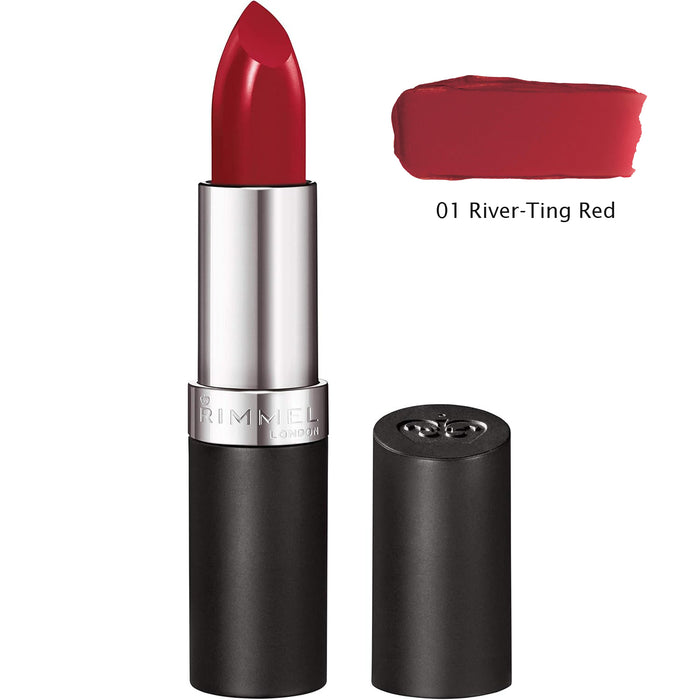 Rimmel London Lasting Finish Lipstick 01 River-Ting Red - Beautynstyle