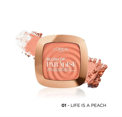 L'Oreal Blush Of Paradise Blusher - 01 Life Is A Peach - Beautynstyle