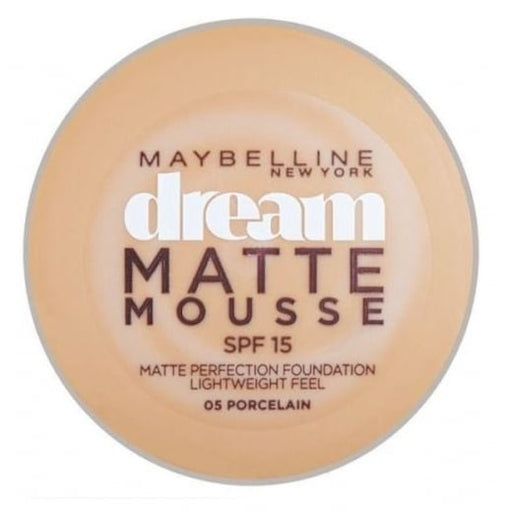 Maybelline Dream Matte Mousse Make Up Foundation 05 Porcelain - Beautynstyle