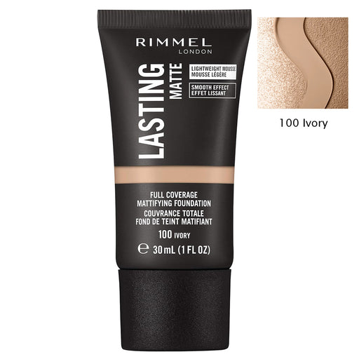 Rimmel Lasting Full Coverage Mattifying Foundation 100 Ivory - Beautynstyle