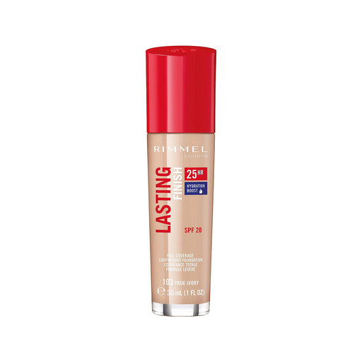 Rimmel London Lasting Finish 25HR Skin Perfecting Foundation 103 True Ivory - Beautynstyle