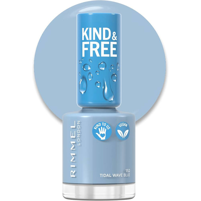 Rimmel London Kind & Free Nail Polish 152 Tidal Wave Blue - Beautynstyle