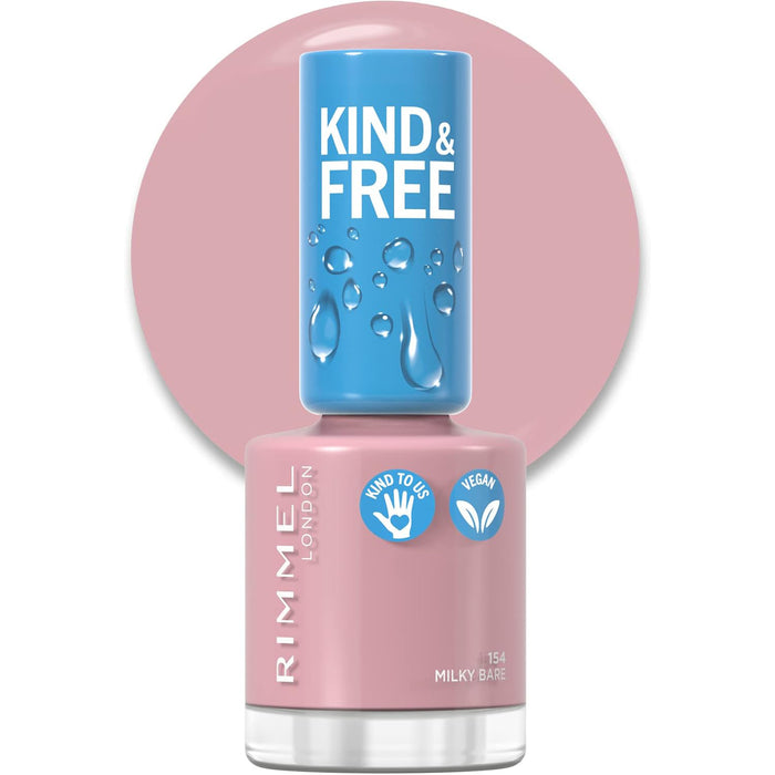 Rimmel London Kind & Free Nail Polish 154 Milky Bare - Beautynstyle