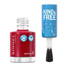 Rimmel London Kind & Free Nail Polish 156 Poppy Pop Red - Beautynstyle