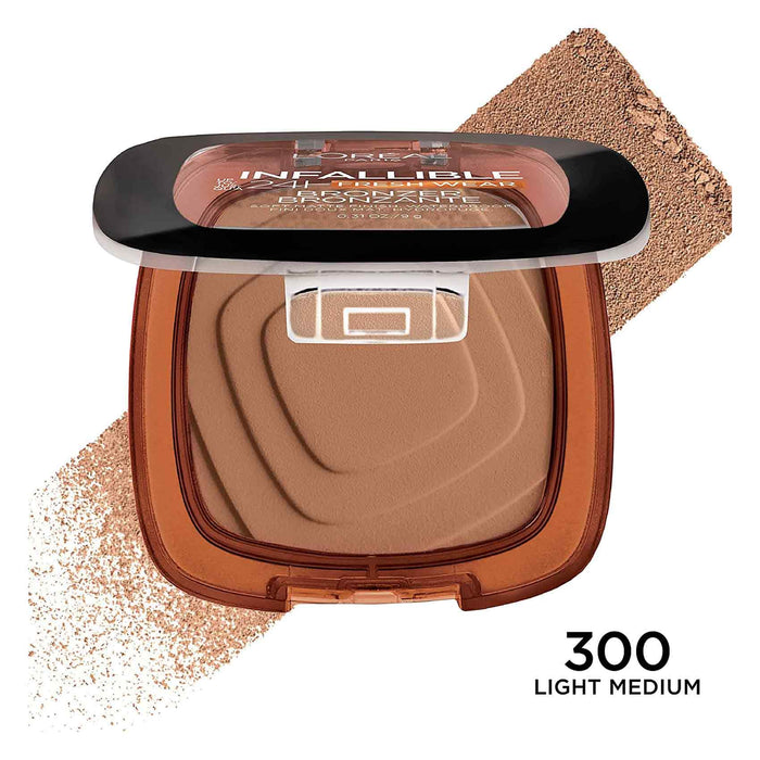 L'Oreal Infaillible 24HR Fresh Wear Matte Bronzer 300 Light Medium - Beautynstyle