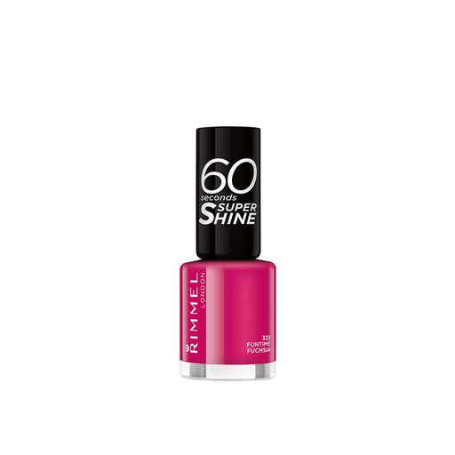 Rimmel 60 Seconds Super Shine Nail Polish 323 Funtime Fuchsia - Beautynstyle