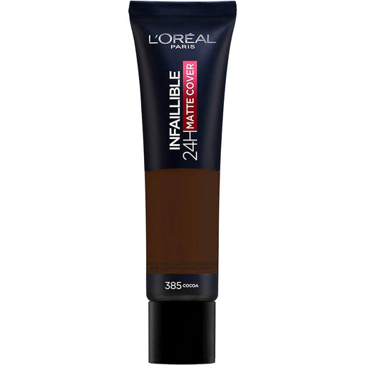 L'Oreal Infaillible 24HR Matte Cover Foundation 385 Cocoa - Beautynstyle