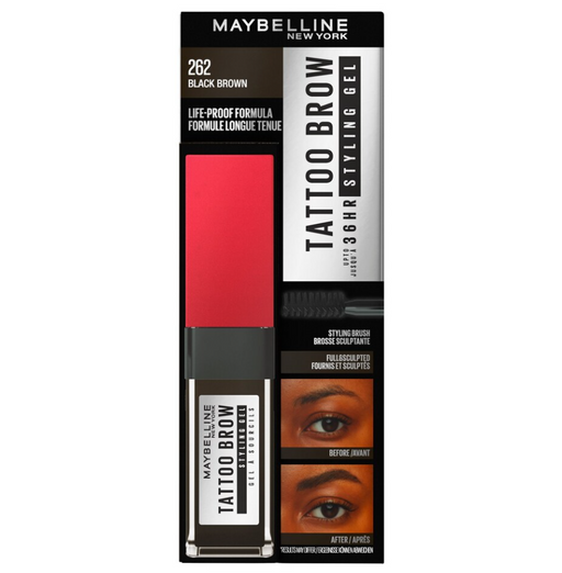 Maybelline Tattoo Brow 36 Hour Styling Gel 262 Black Brown - Beautynstyle