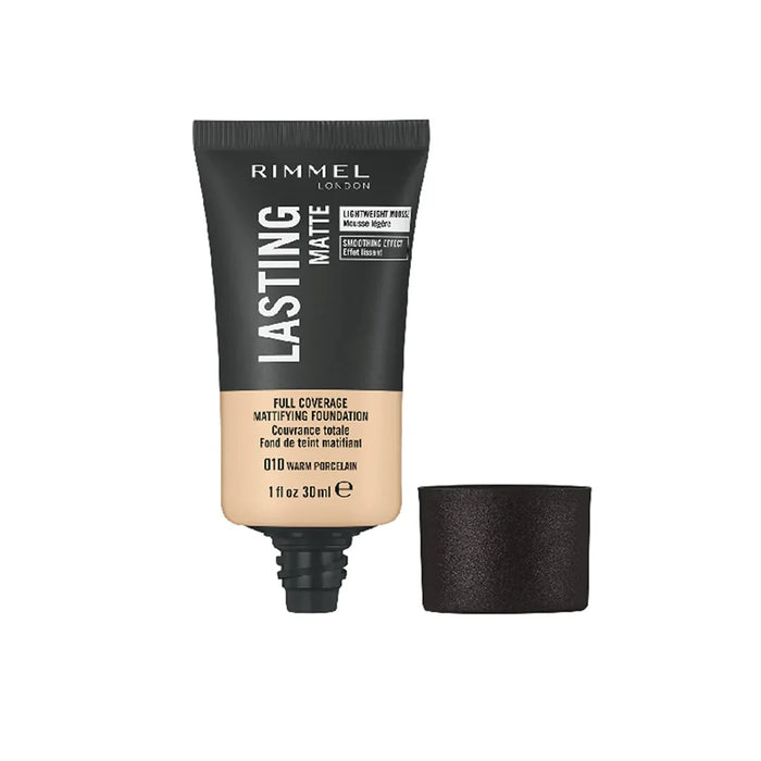 Rimmel London Lasting Matte Foundation 010 Warm Porcelain - Beautynstyle