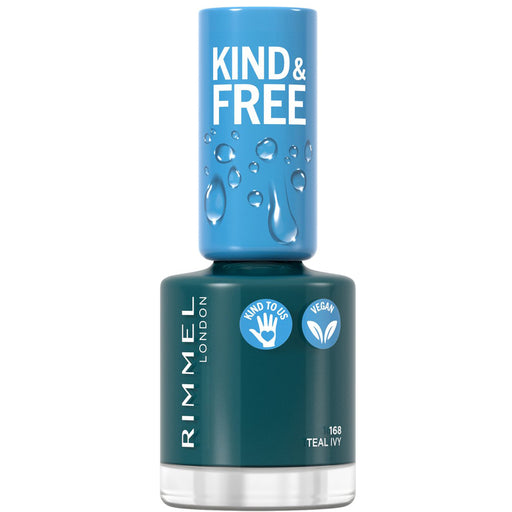 Rimmel London Kind & Free Nail Polish 168 Teal Ivy - Beautynstyle