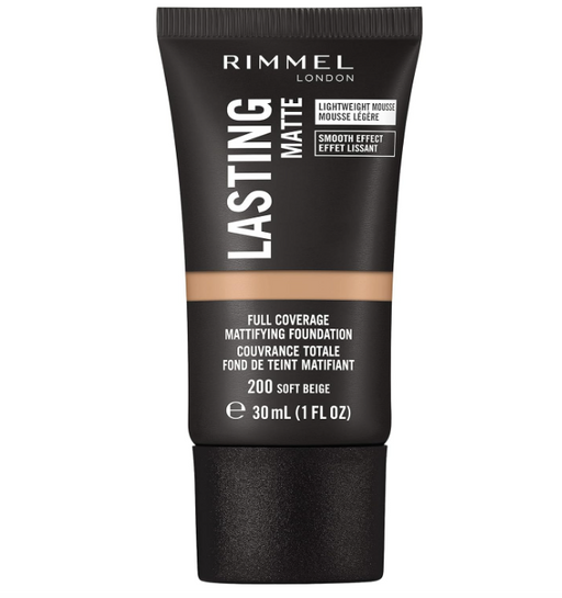 Rimmel London Lasting Matte Foundation 200 Soft Beige - Beautynstyle