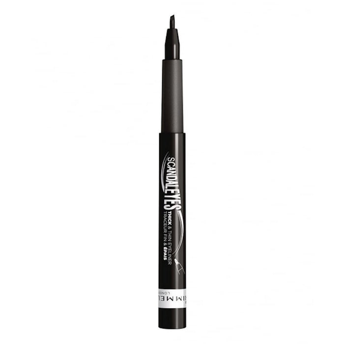 Rimmel London Scandaleyes Thick & Thin Waterproof Eyeliner 001 Black - Beautynstyle