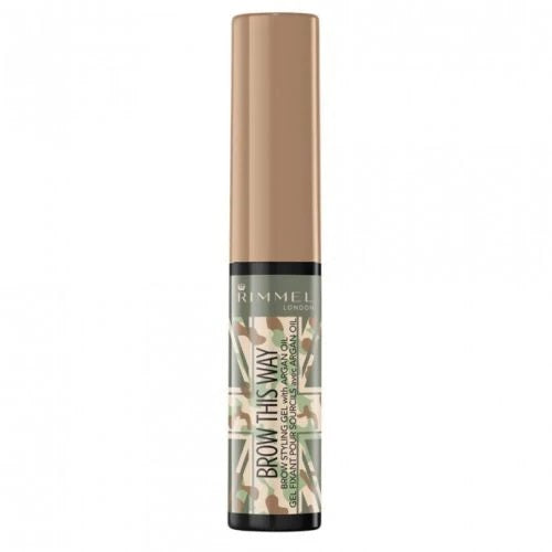 Rimmel Brow This Way Styling Gel With Argan Oil Camo Collection Blonde - Beautynstyle