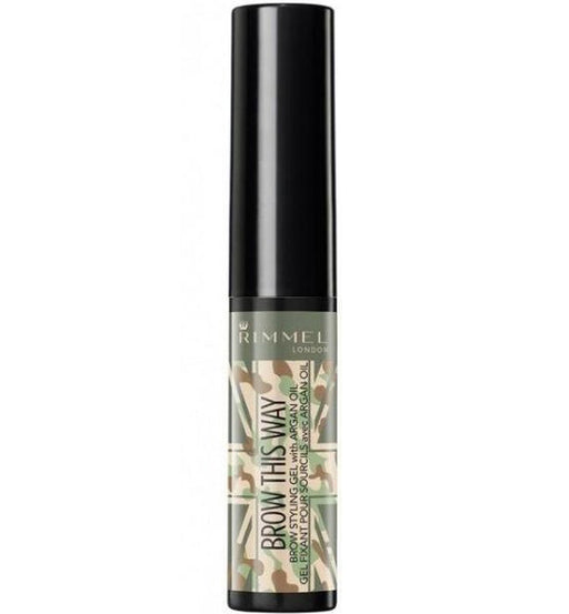 Rimmel Brow This Way Styling Gel With Argan Oil Camo Collection Clear - Beautynstyle