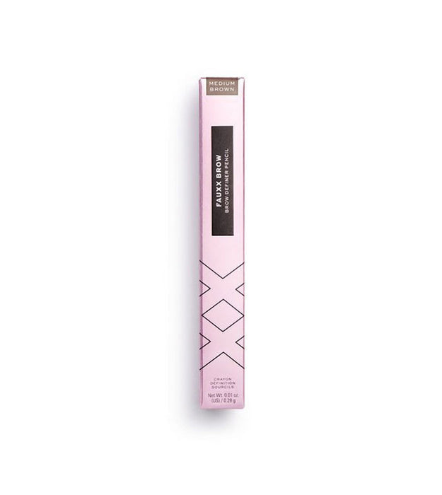 XX Revolution Fauxx Brow Definer Pencil Deep Brown - Beautynstyle