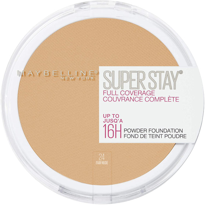 Maybelline Superstay Full Coverage 16HR Powder Foundation 24 Fair Nude - Beautynstyle