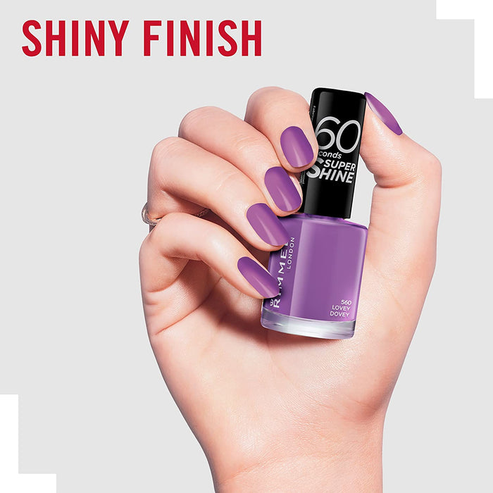 Rimmel 60 Seconds Super Shine Nail Polish 560 Lovey Dovey - Beautynstyle