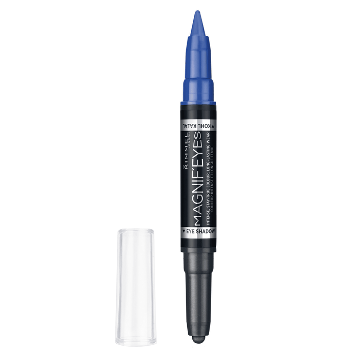 Rimmel London Magnif'Eyes Double Ended Shadow & Liner 004 Dark Side Of Blue - Beautynstyle
